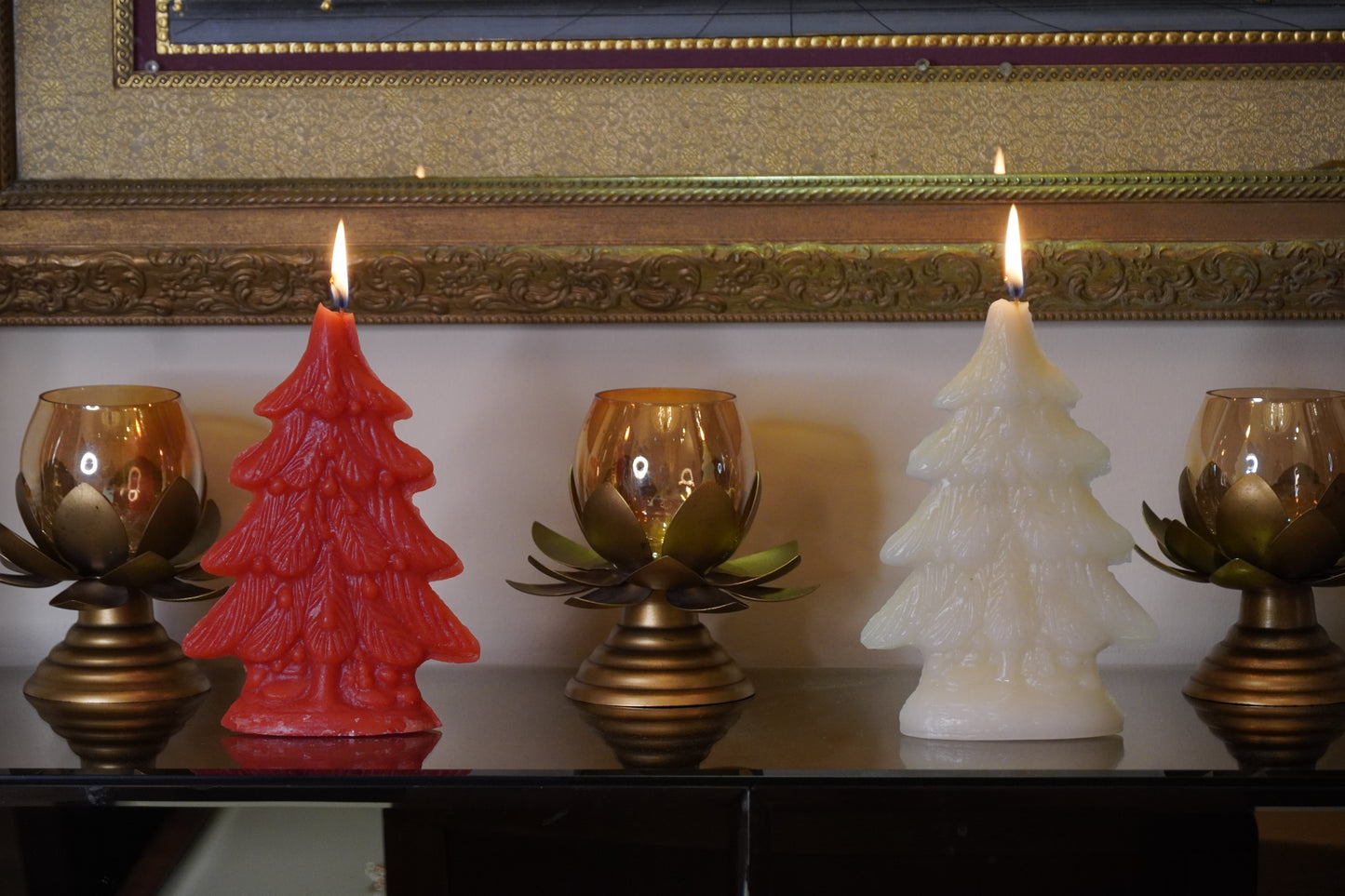 Christmas & New Year Candles (Box of 4)