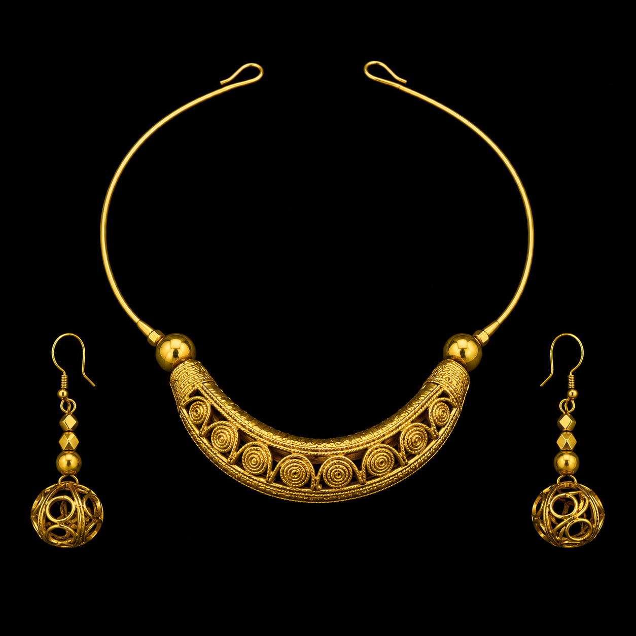 Handcrafted Dhokra Jewellery Set