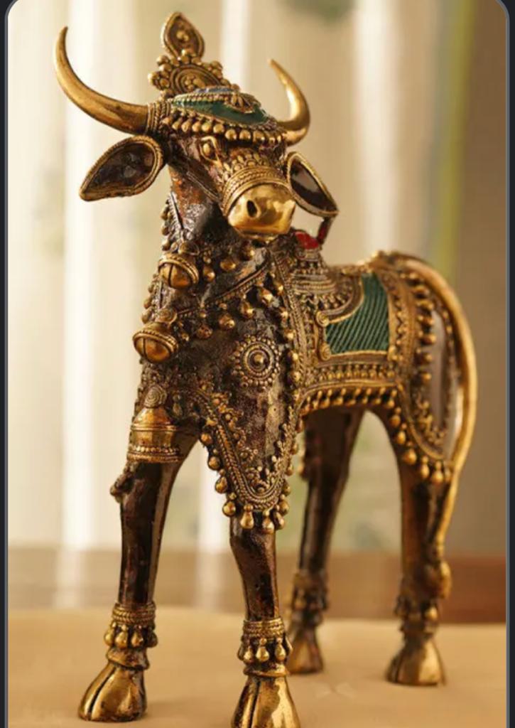 Handcrafted Dhokra Nandi