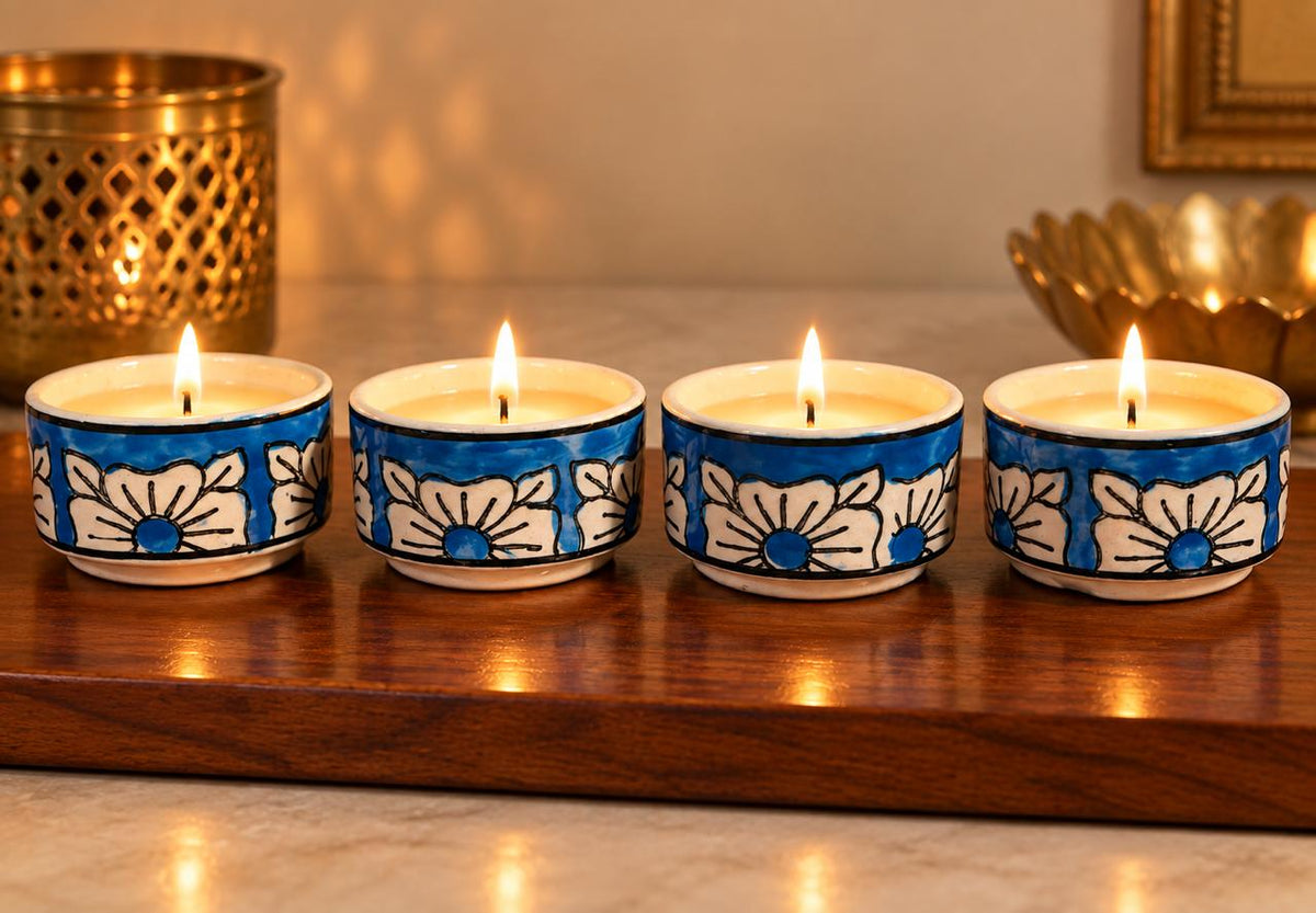 Ceramic Soy T-Lights (Pack of 4)
