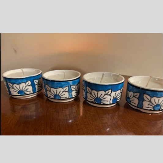 Ceramic Soy T-Lights (Pack of 4)