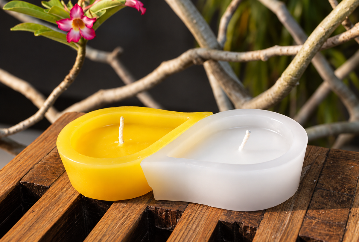Twin Deep Candle