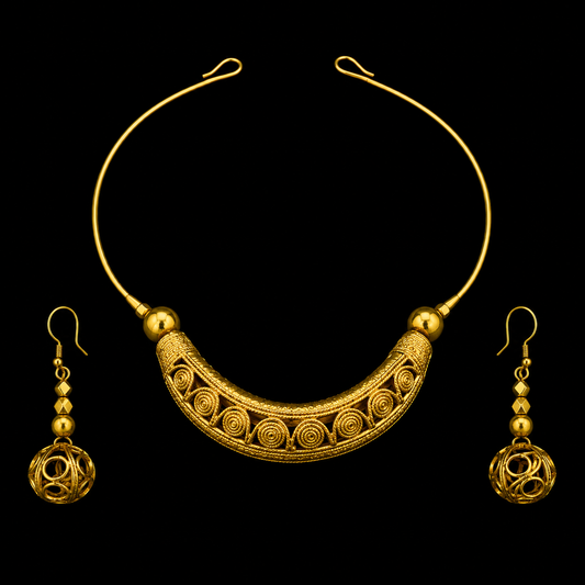 Handcrafted Dhokra Jewellery Set