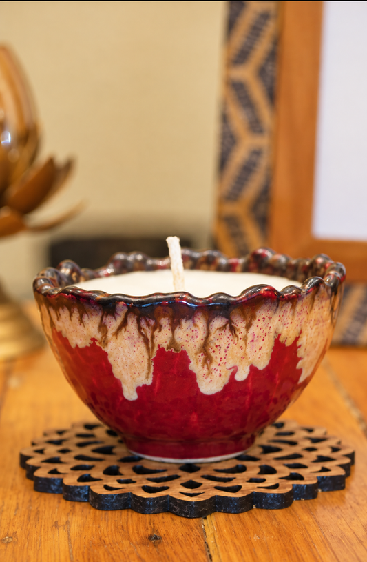 Scented Ceramic Candles (Pack of 3)