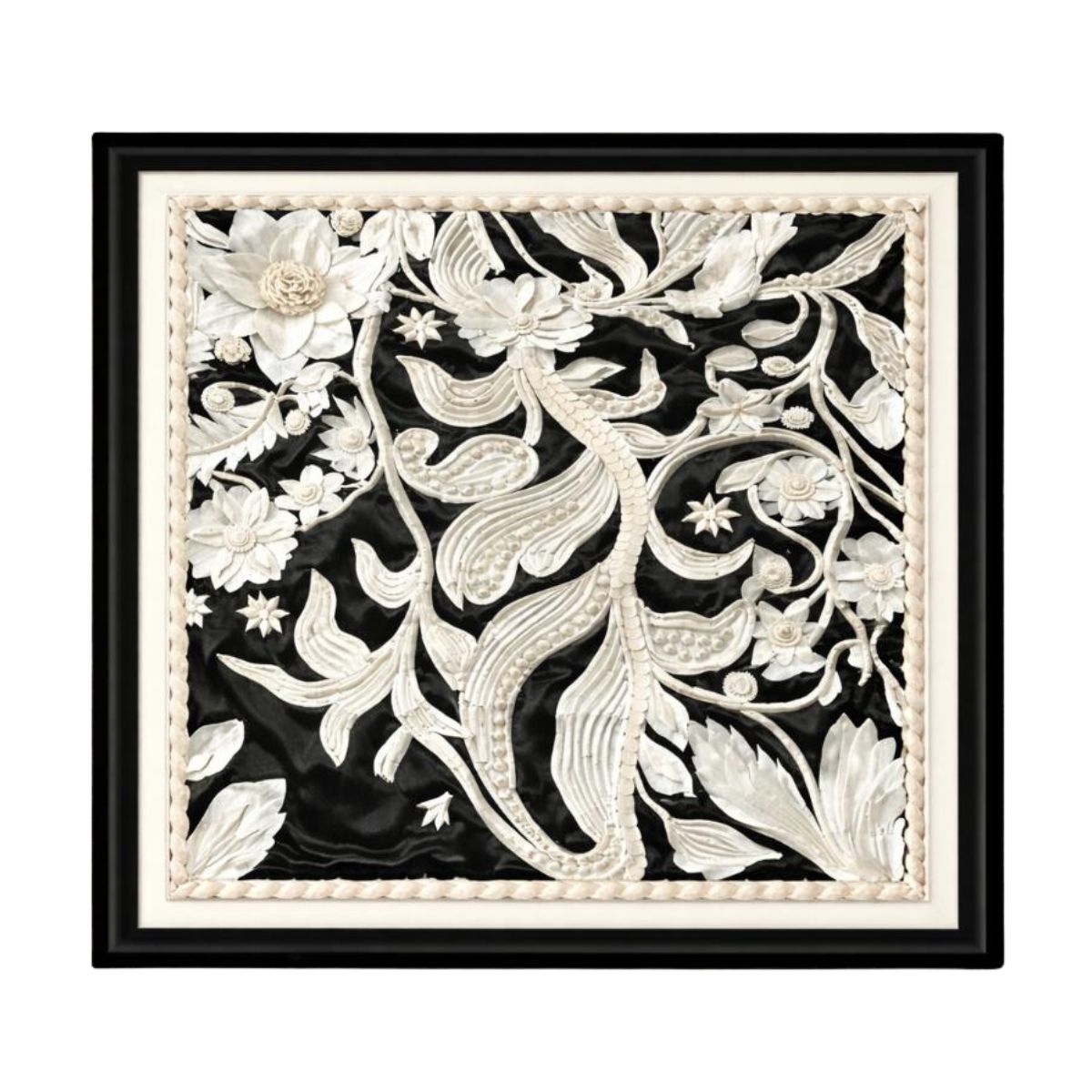 Handcrafted Sholapith Floral Painting