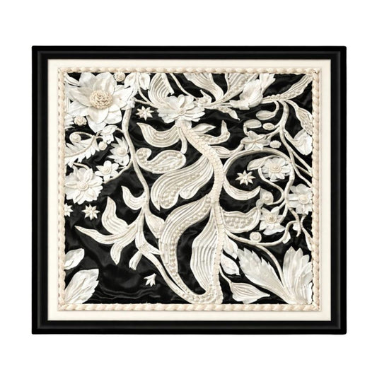 Handcrafted Sholapith Floral Painting