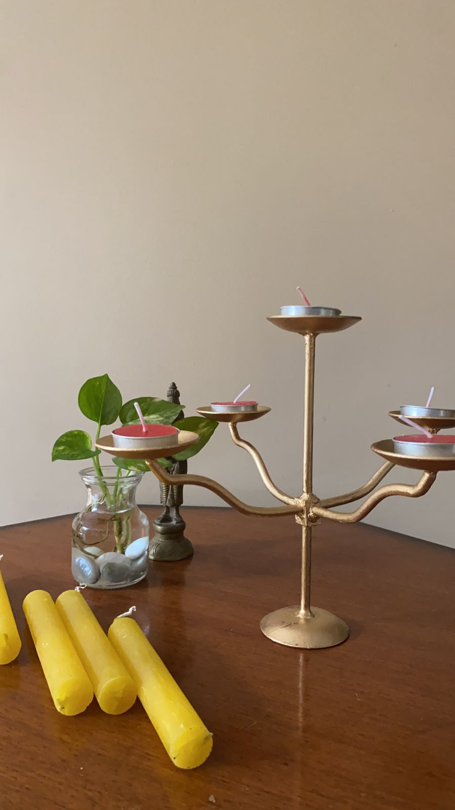 Brass T-light Candle Holder